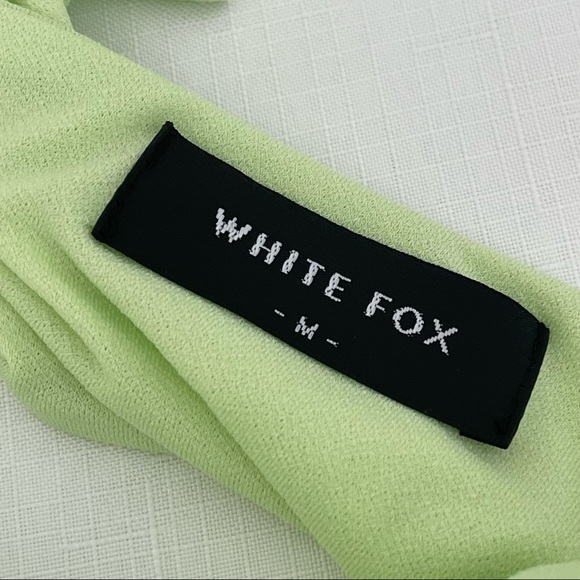 WHITE FOX read my mind maxi skirt 2PC SET green white fox crop top set M - Picture 11 of 17